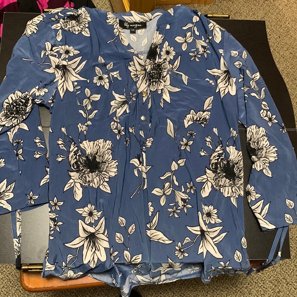 Ladies half button top